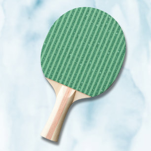 Klassische jadegrün schimmernde vertikale Streifen Tischtennis Schläger