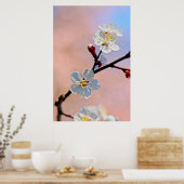 Klassische japanische Apricot-Blume Poster (Küche)