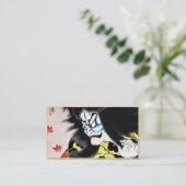 Klassische japanische legendäre kabuki visitenkarte (Stehend Vorderseite)