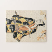 Klassische japanische legendäre Kriegerin Samurai  Puzzle (Horizontal)