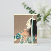 Klassische japanische Legendäre Samurai Warrior Ar Postkarte (Stehend Vorderseite)