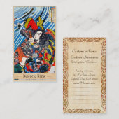 Klassische japanische legendäre visitenkarte (Vorne/Hinten)