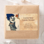 Klassische japanische ukiyo-e geisha mit Schirmkun (Insitu)