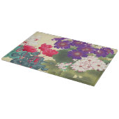 Klassische japanische Vintage Aquarell-Blume Schneidebrett (Ecke)