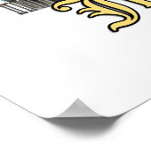 Klassische Jerusalem-Kuppel im Rock-Design Poster (Ecke)