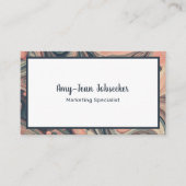 Klassische Jobsuche marbled Simple Minimalistisch  Visitenkarte (Vorderseite)
