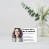 Klassische Jobsuche Minimaler Schlichter Klassiker Visitenkarte (Stehend Vorderseite)