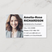 Klassische Jobsuche Minimaler Schlichter Klassiker Visitenkarte (Vorderseite)