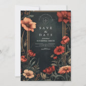 Klassische Jugendstil-Hochzeit Save The Date (Vorderseite)