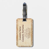 Klassische junge schöne chinesische Prinzessin Guo Gepäckanhänger (Rückseite vertikal)