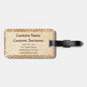 Klassische junge schöne chinesische Prinzessin Guo Gepäckanhänger (Rückseite horizontal)