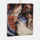 Klassische Jungfrau Mary und Baby Jesus Ornament. Keramikornament (Rechts)