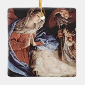 Klassische Jungfrau Mary und Baby Jesus Ornament. Keramikornament (Vorderseite)