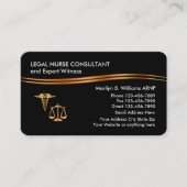 Klassische juristische Krankenversicherungskarte Visitenkarte (Vorderseite)
