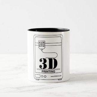 Klassische Kaffee-Tasse des Drucker-3D Zweifarbige Tasse