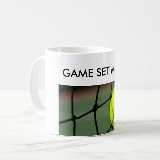 Klassische Kaffee-Tassen für Tennisliebhaber Kaffeetasse (Vorderseite Links)