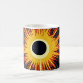 klassische Kaffeemaschine Tasse mit Sonnendesign (Mittel)
