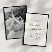 Klassische Kalligrafie Altes Geld Hochzeit Einladung