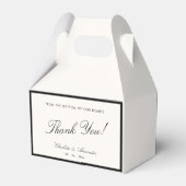 Klassische Kalligrafie Altes Geld Hochzeit Geschenkschachtel (Rückseite)