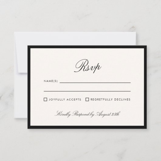 Klassische Kalligrafie Altes Geld QR Code UAwg Einladung (Vorderseite)