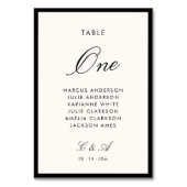 Klassische Kalligrafie Altes Geld Tischnummer (Rückseite)