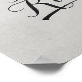 Klassische Kalligrafie "Be Kind" - einfache Elegan Poster (Ecke)