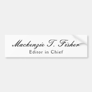 Klassische Kalligrafie Elegant Schlicht Einfach We Autoaufkleber
