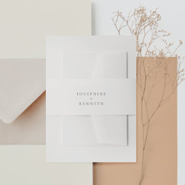 Klassische Kalligrafie Elegante Hochzeit Einladungsbanderole