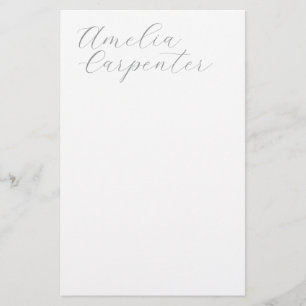 Klassische Kalligrafie Minimalist Professionell Briefpapier