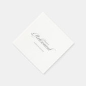 Klassische Kalligrafie-Ruhestandsfeier Serviette (Ecke)