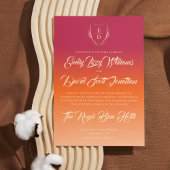 Klassische Kalligrafie Vibraning Summer Wedding Einladung