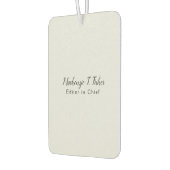 Klassische Kalligraphie Elegant Schlicht Einfach G Autolufterfrischer (Links)