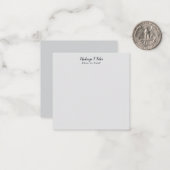 Klassische Kalligraphie Elegant Schlicht Einfach G Mitteilungskarte (Vorderseite/Rückseite Beispiel)