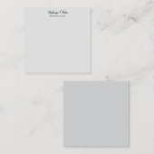 Klassische Kalligraphie Elegant Schlicht Einfach G Mitteilungskarte (Vorne/Hinten)