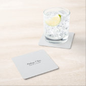 Klassische Kalligraphie Elegant Schlicht Einfach G Rechteckiger Pappuntersetzer (Vor Ort)