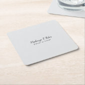 Klassische Kalligraphie Elegant Schlicht Einfach G Rechteckiger Pappuntersetzer (angewinkelt)