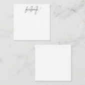 Klassische Kalligraphie-Monogramm beruflich Begleitkarte (Vorne/Hinten)