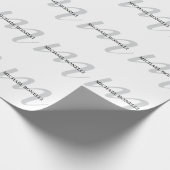 Klassische Kalligraphie-Monogramm beruflich Geschenkpapier (Ecke)