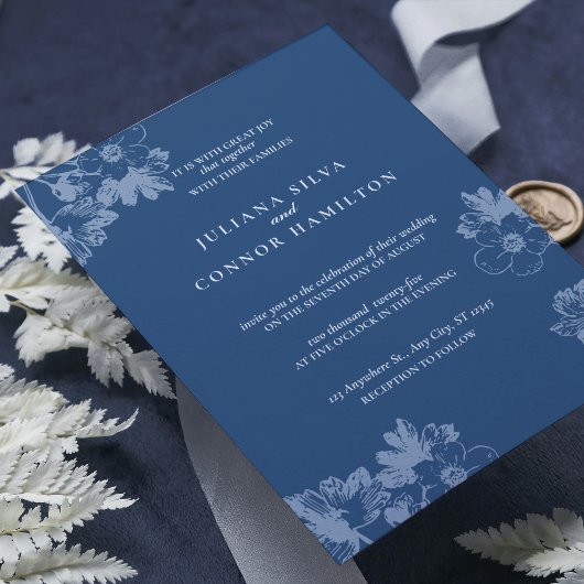 klassische Kalligraphie-Schrift, einfach elegant Einladung