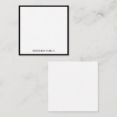 Klassische kalligraphische Klassische schwarze Gre Mitteilungskarte (Vorne/Hinten)