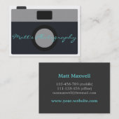 Klassische Kamera-Ikone für Fotografen Visitenkarte (Vorne/Hinten)