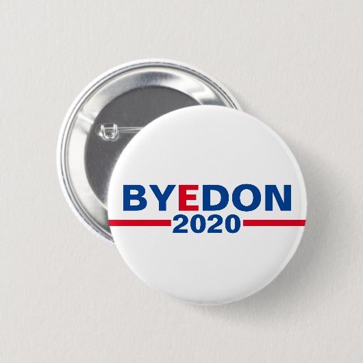 Klassische Kampagnenschaltfläche "Bye Don 2020" Button (Vorne & Hinten)