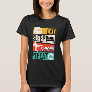Klassische Kampfsportarten Essen Schlaf Karate Wie T-Shirt