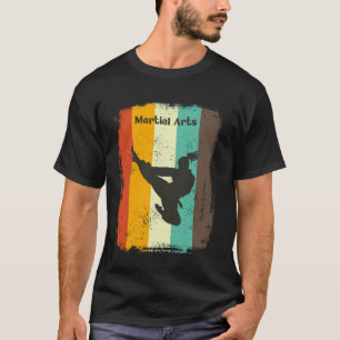 Klassische Kampfsportarten Retro 70er Jahre Vintag T-Shirt