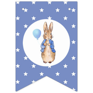 Klassische Kaninchen-Ballon-Sterne-Girlanden-Flagg Wimpelkette