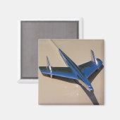 klassische Kapuzendekoration mit beigem Hintergrun Magnet (Vorderseite/Rückseite)