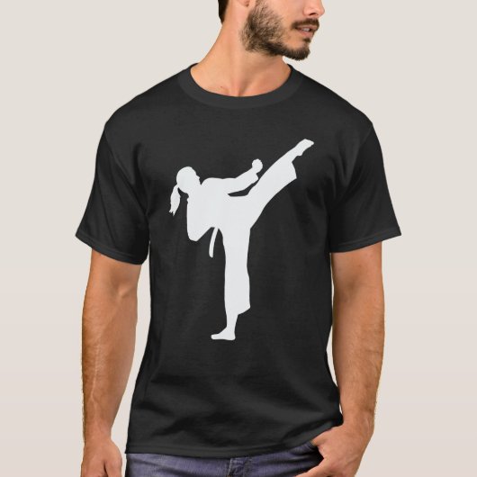 Klassische Karate-Frau T-Shirt (Vorderseite)