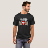 Klassische Karate-Mama Leopard Karate Mutter Karat T-Shirt (Vorne ganz)