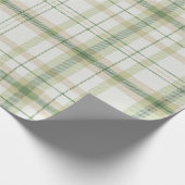 Klassische Karierte Kollektion pastellgrün Geschenkpapier (Ecke)
