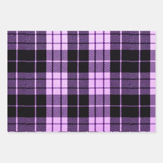 Klassische Karierte Musterscheiben Geschenkpapier Set (Vorderseite 2)